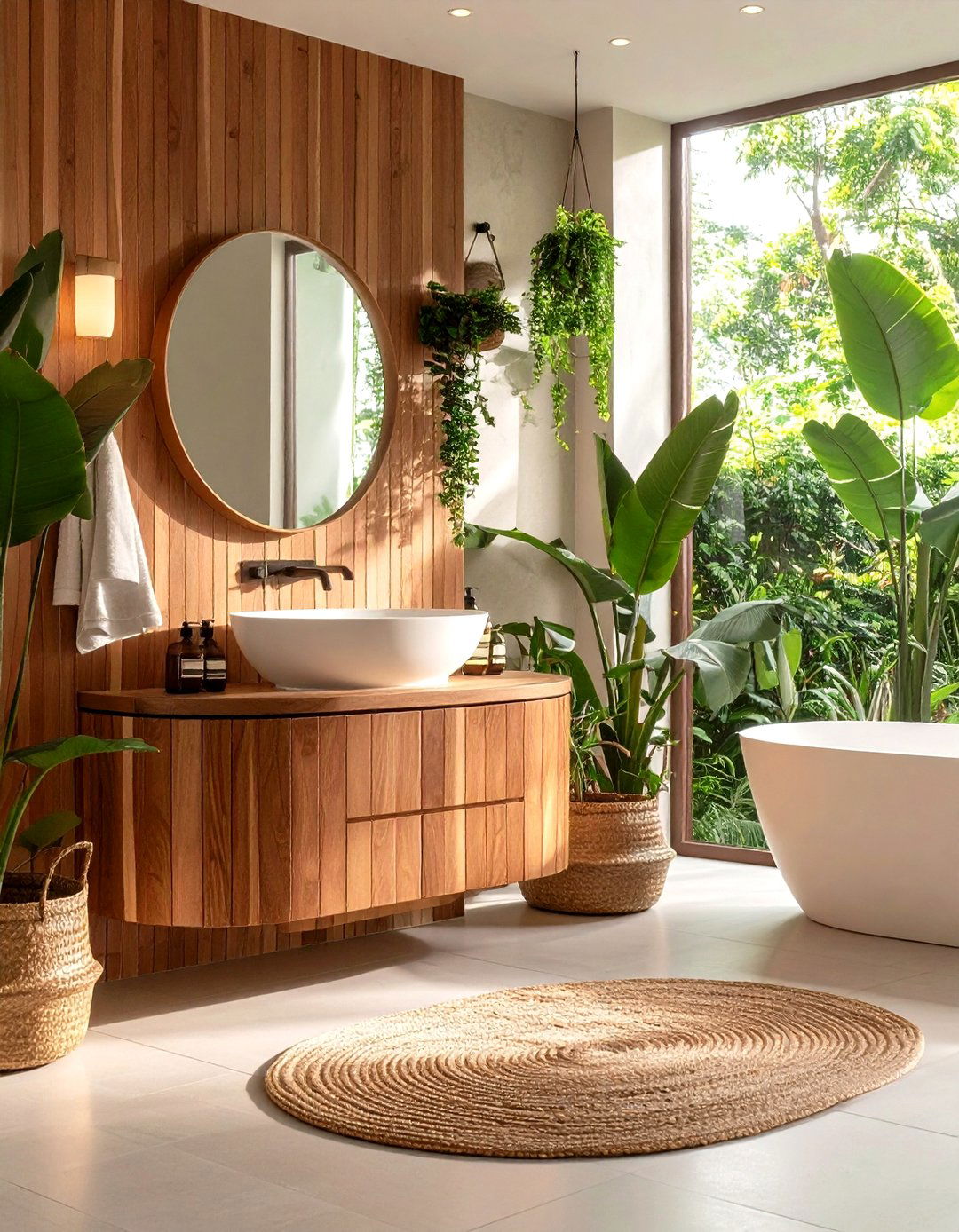 Hidden Storage Drawer Wood Bathroom Vanity - 20 Wood Bathroom Vanity Ideas