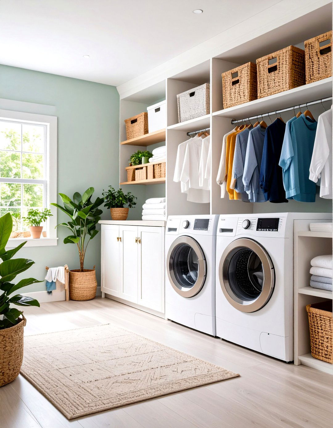 Hidden Storage Modern Laundry Room Systems - 20 Modern Laundry Room Ideas