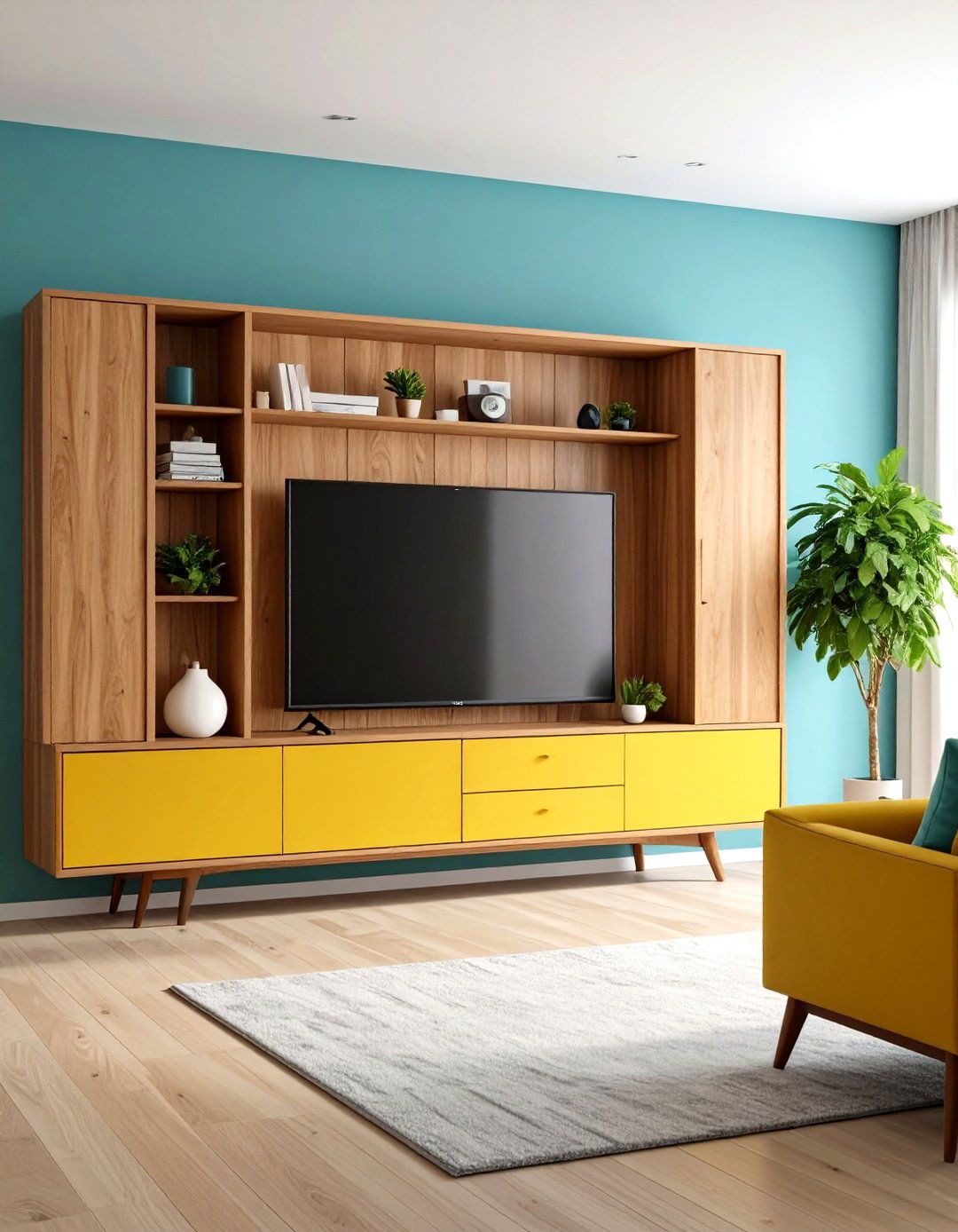 Hidden TV Cabinet - 20 Tv Wall Ideas