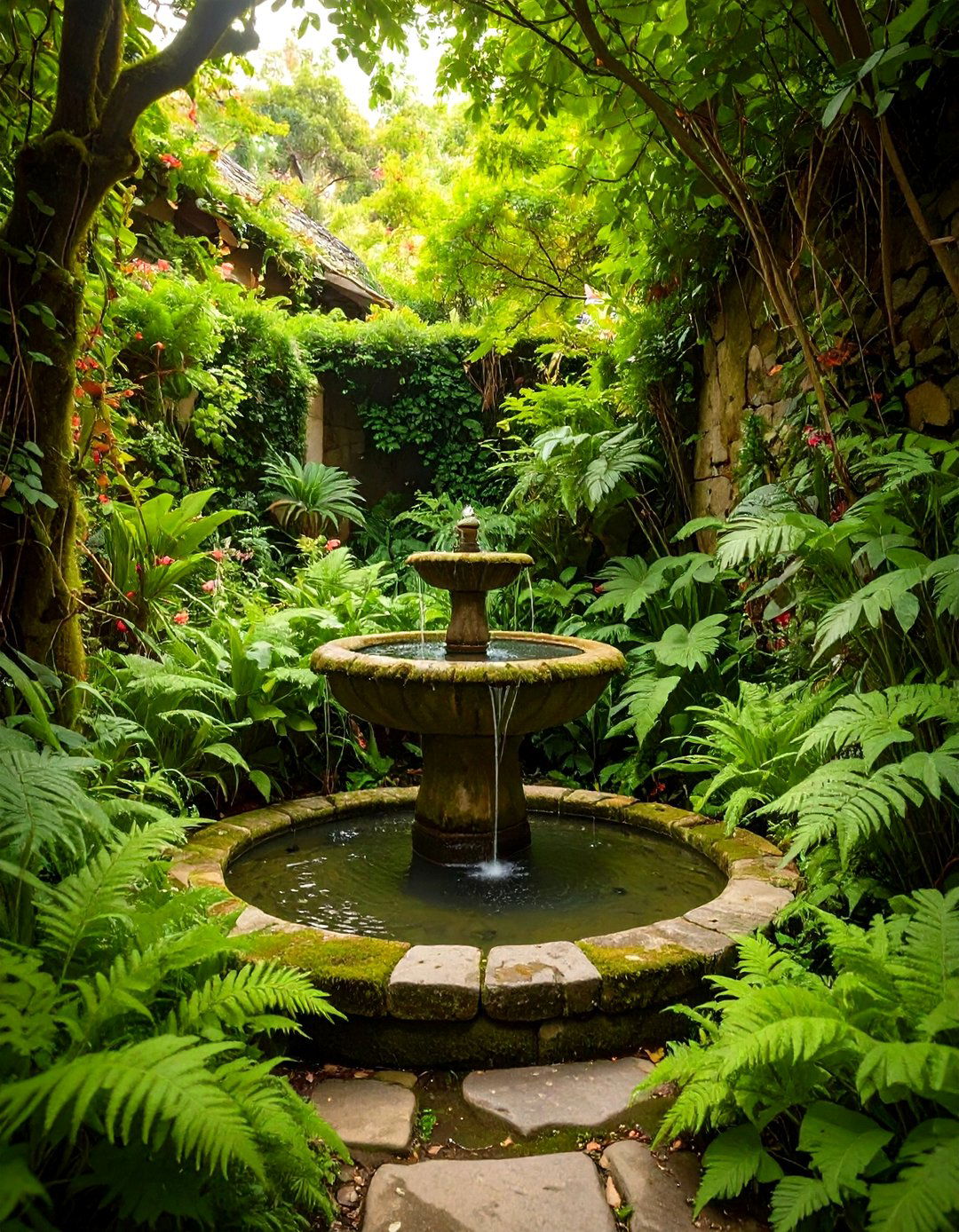 Hidden Water Feature or Fountain - 20 Secret Garden Ideas