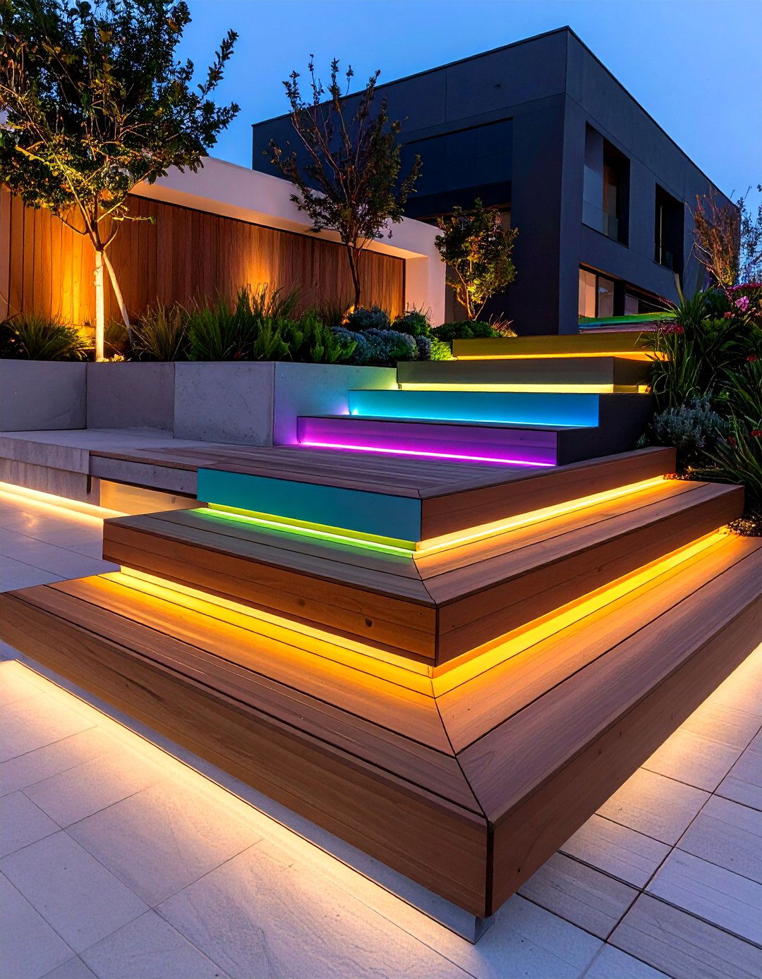 High Back Slatted Bench - 20 Built-in Deck Bench Ideas and Designs