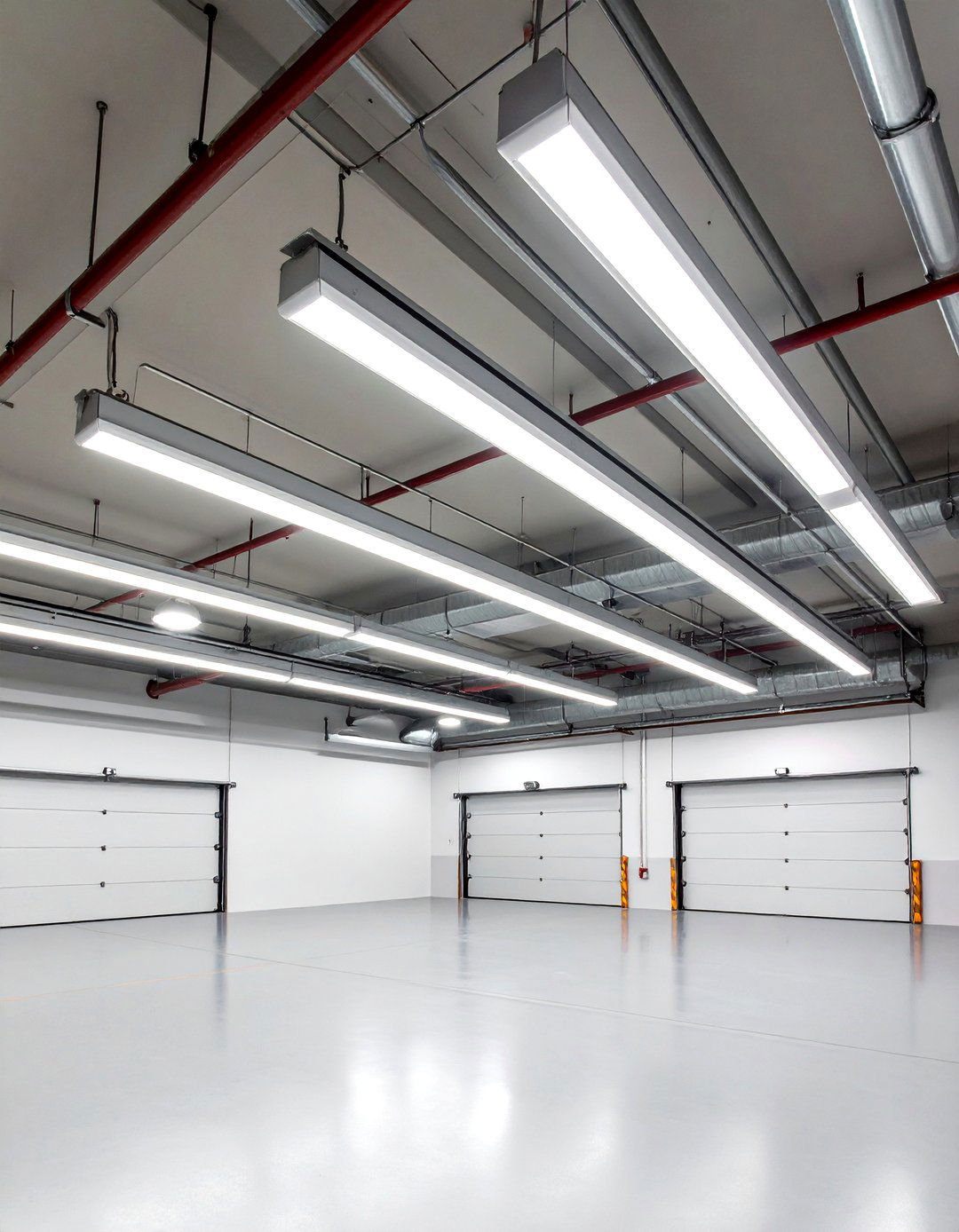 High Bay Shop Lights Tame Tall or Vaulted Ceilings - 20 Garage Lighting Ideas