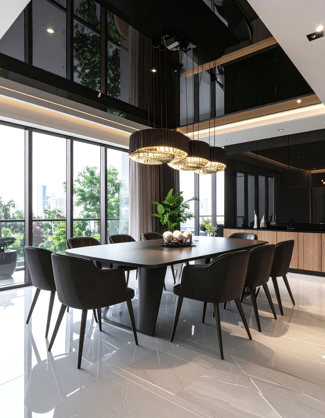 High Gloss Ceiling Paint for Reflective Drama - 20 Ceiling Paint Ideas