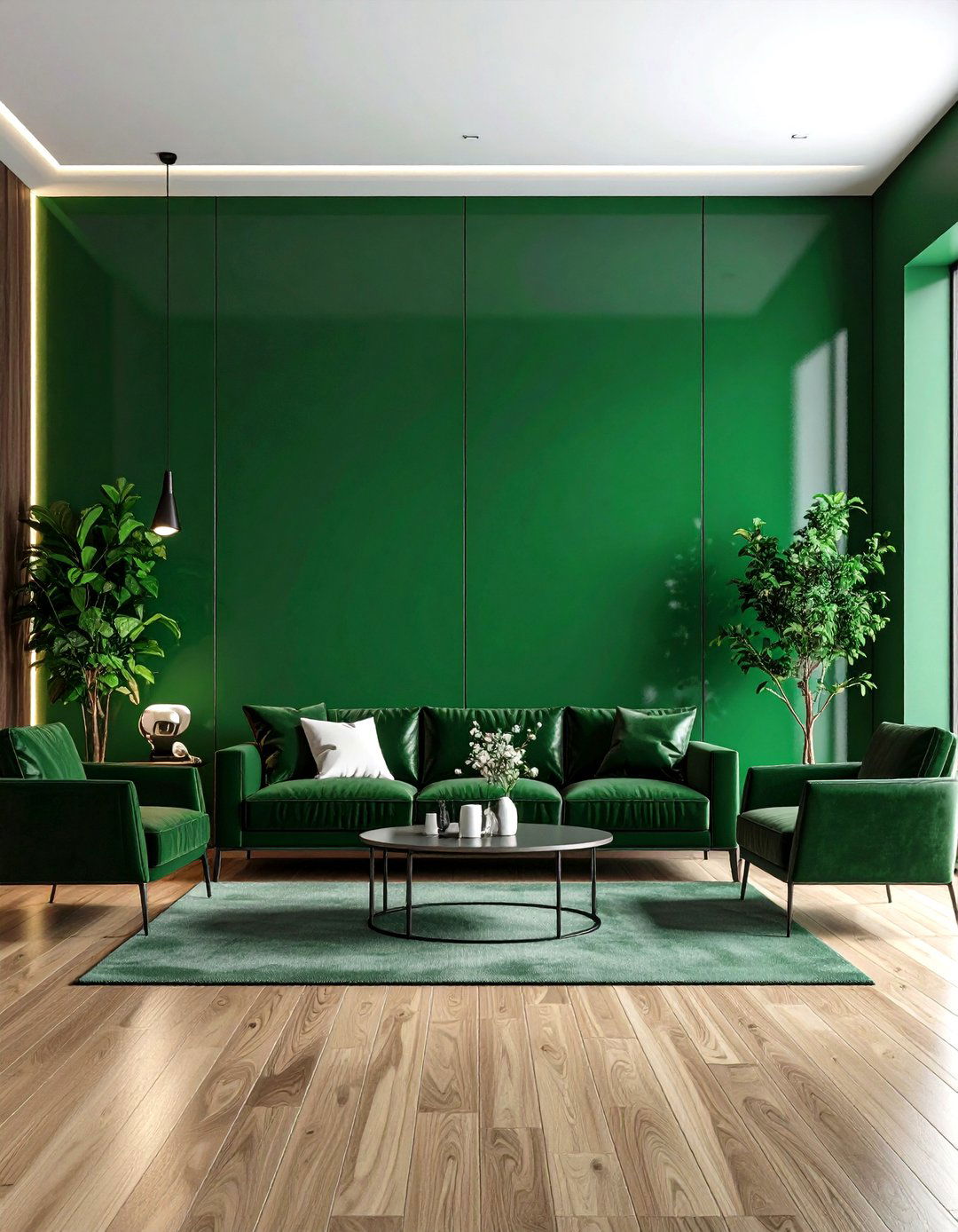 High Gloss Lacquer Walls Intensify Glam Interior Design Drama - 20 Glam Interior Design Ideas