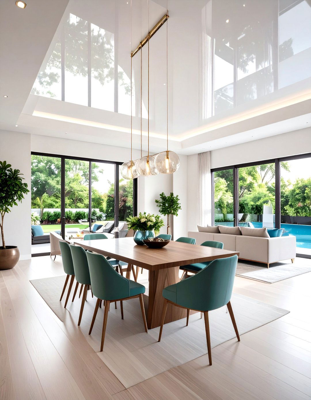 High Gloss Lacquered Ceiling Beams - 20 Decorative Ceiling Beam Ideas