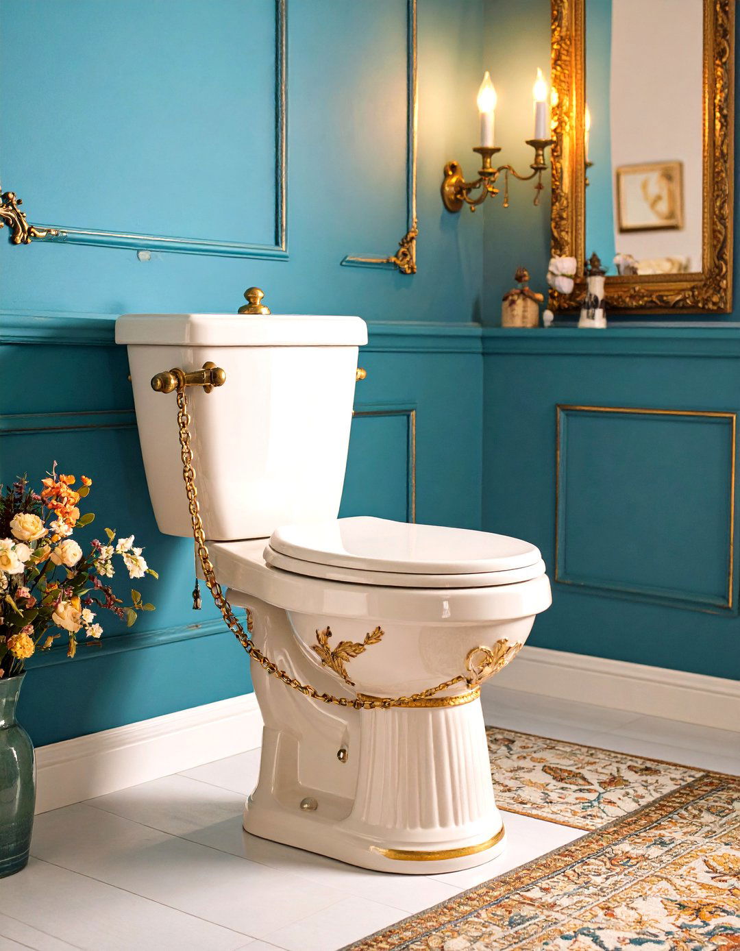 High Tank Toilet - 20 Victorian Bathroom Ideas
