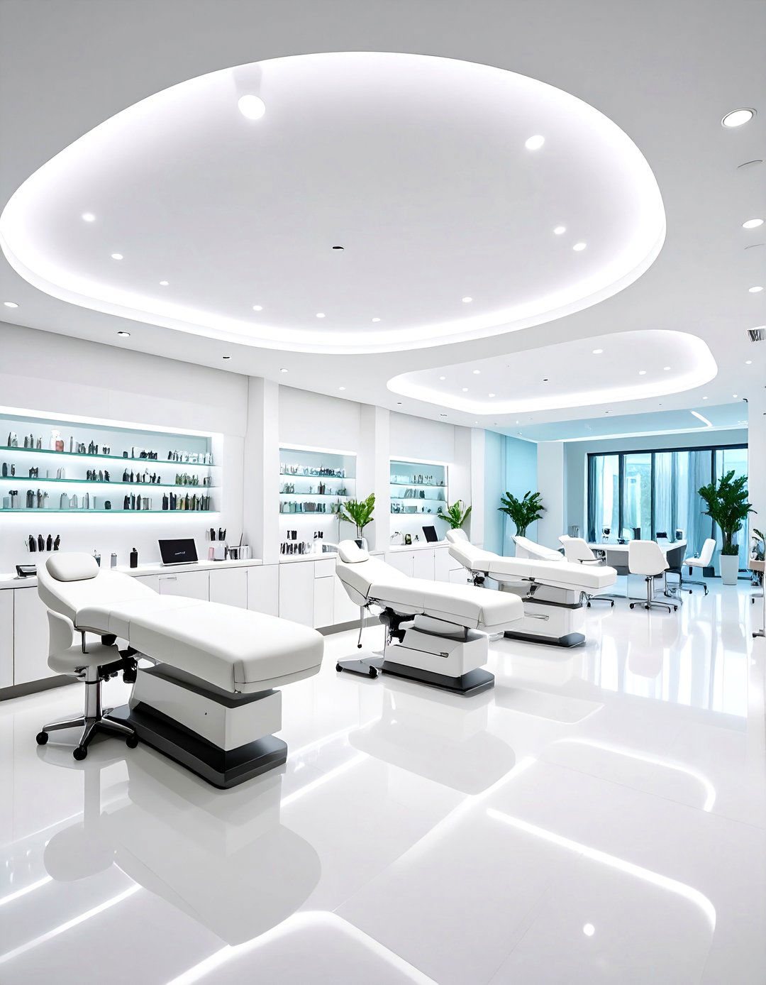 High Tech Futuristic Lash Room - 20 Lash Room Ideas