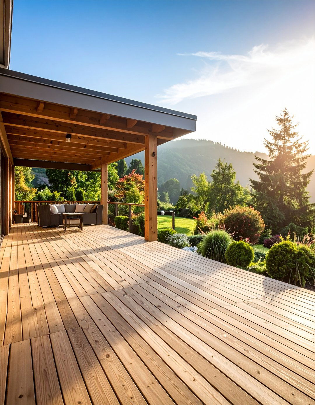 Hillside Deck Platforms for Elevated Backyard Lounging - 20 Down Sloped Backyard Ideas