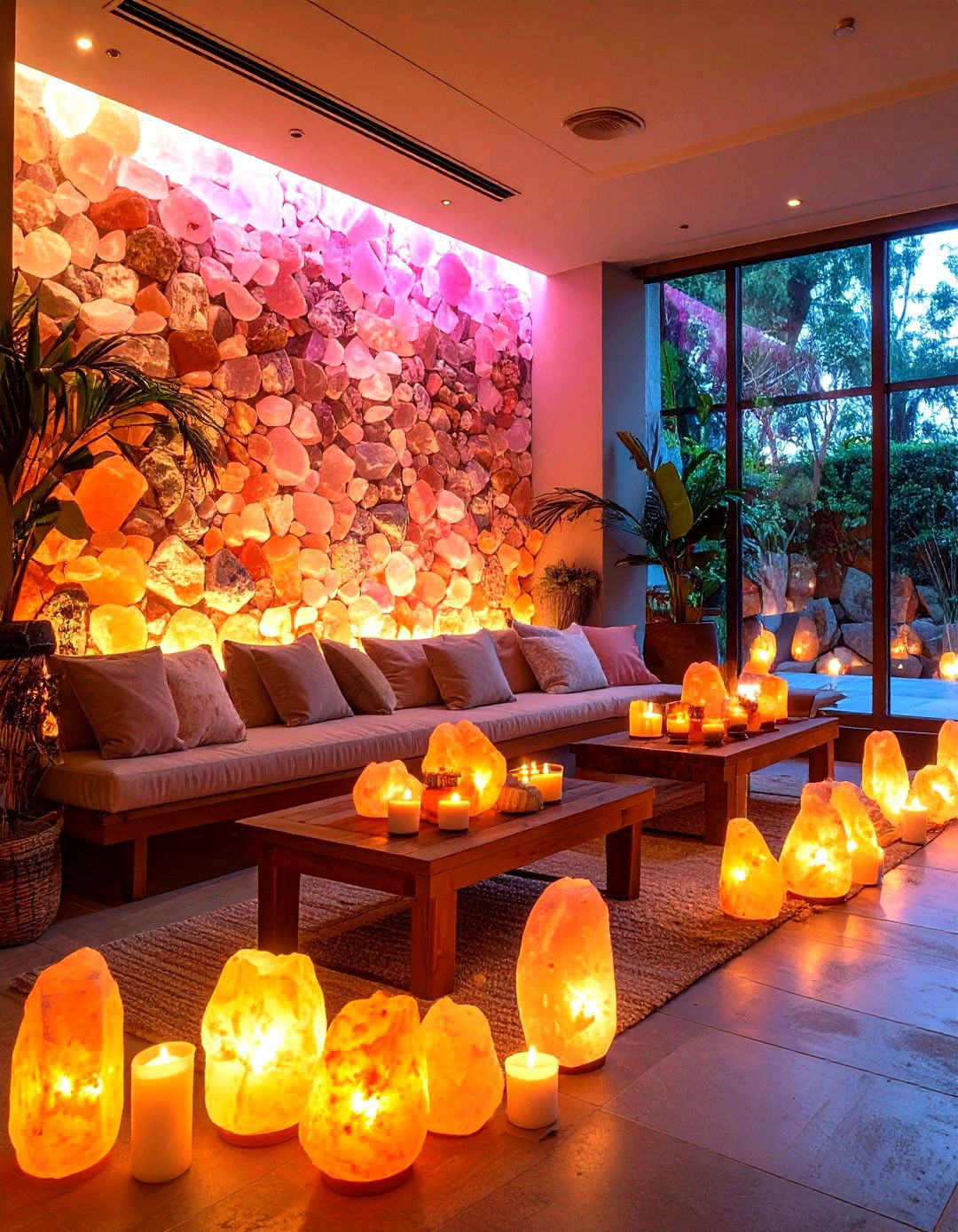 Himalayan Salt Decor - 20 Spa Decor Ideas