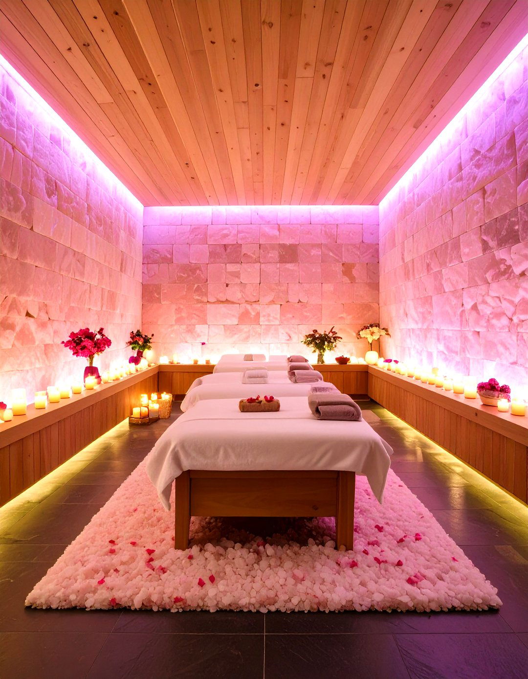 Himalayan Salt Glow Chamber - 20 Massage Room Setup Ideas