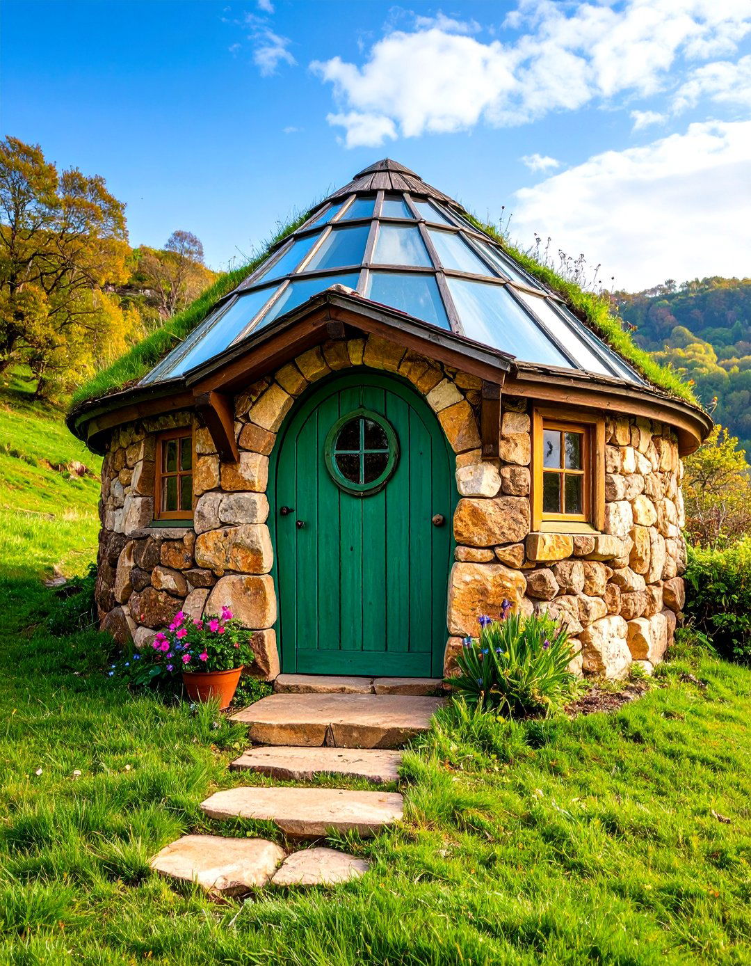 Hobbit Hole Fantasy Greenhouse - 20 Fantasy Greenhouse Ideas