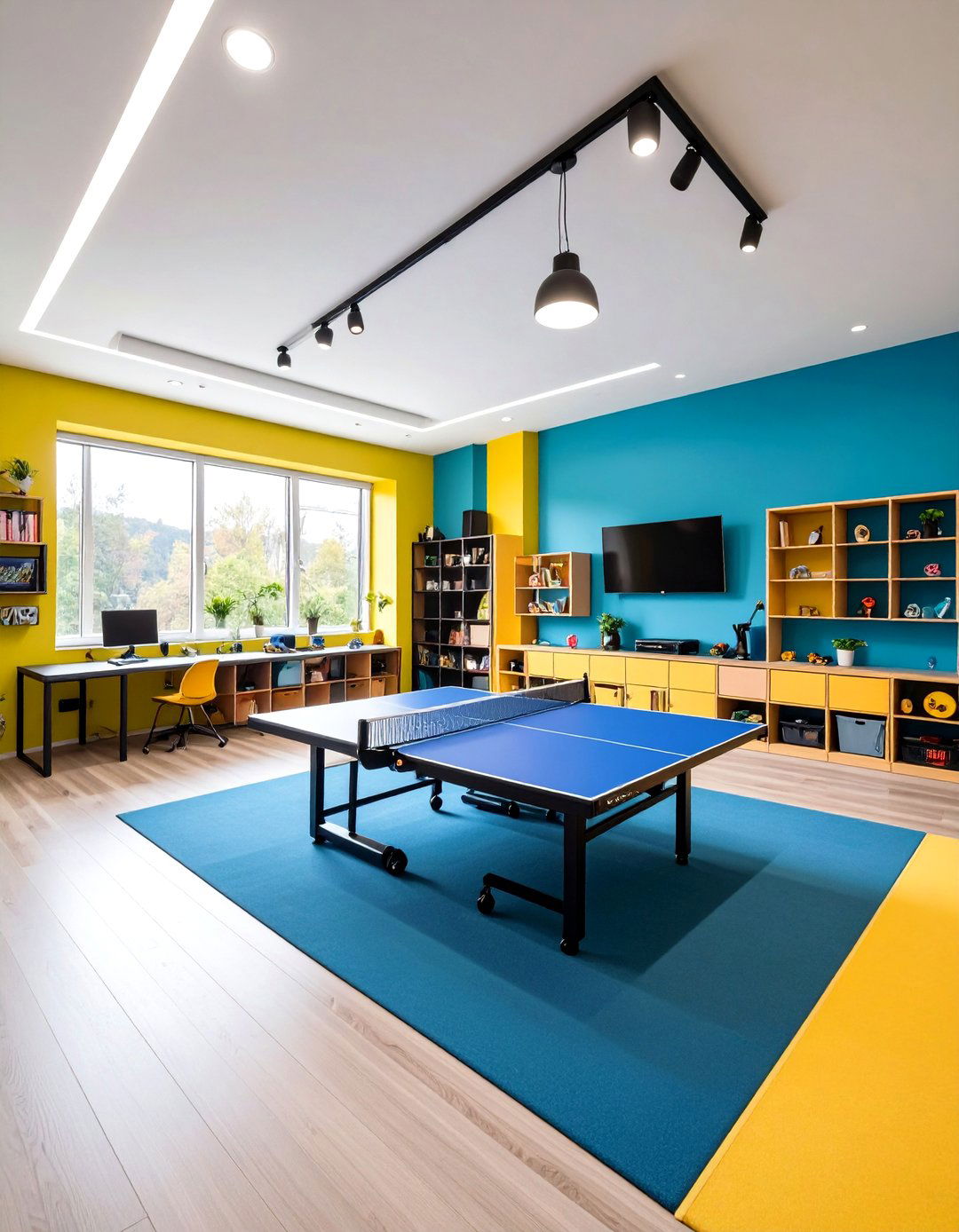 Hobby and Game Room Garage Conversion for All Ages Fun - 20 Garage Conversion Ideas