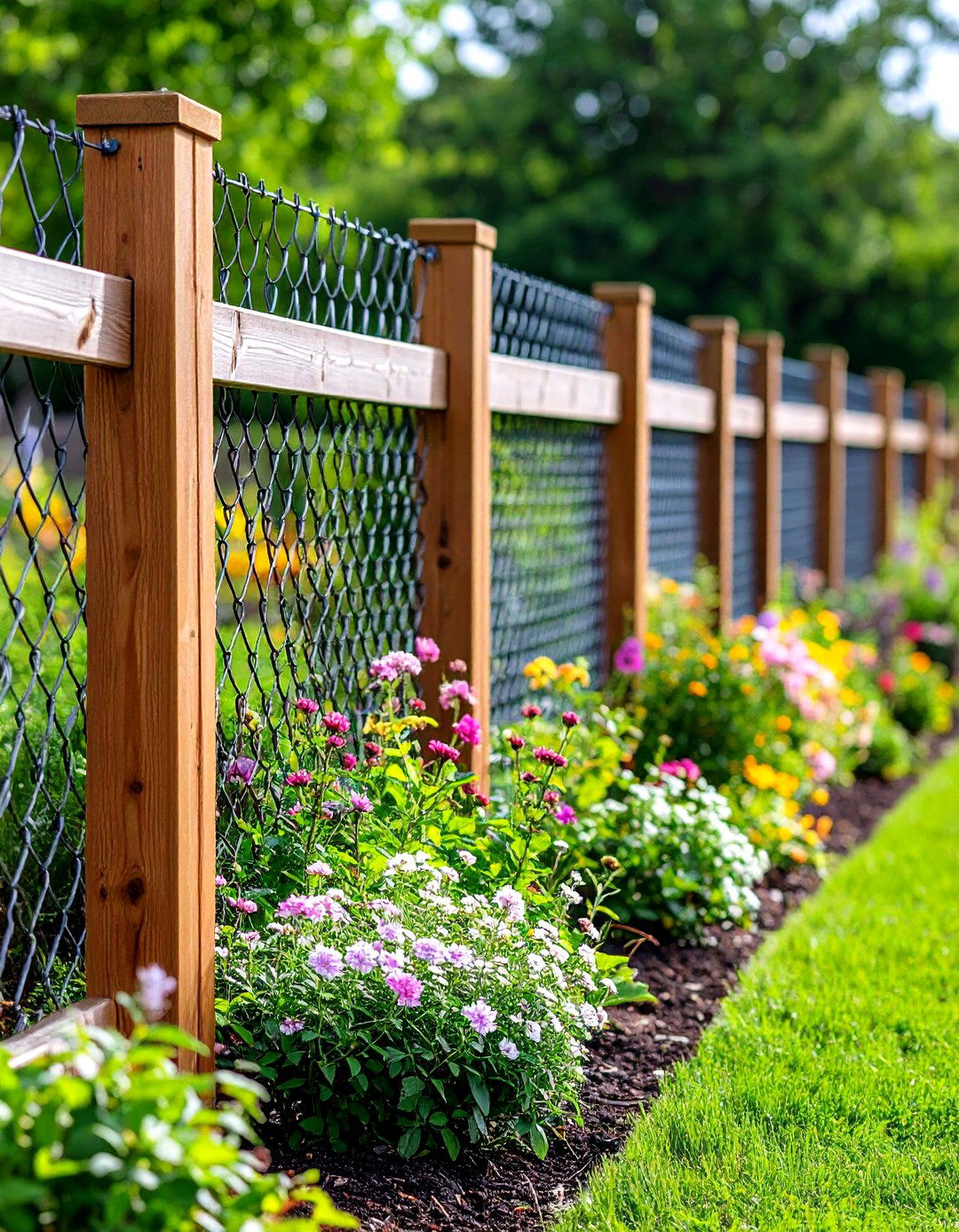 Hog Wire Fence - 20 Small Garden Fence Ideas