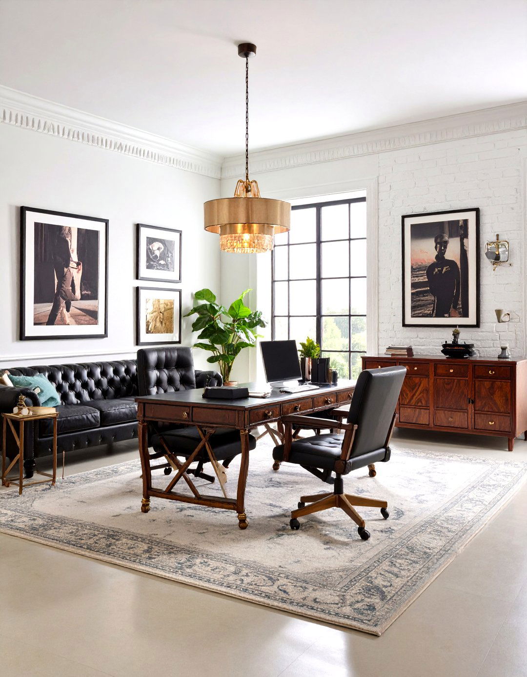 Hollywood Glamour Man Cave Office Style - 20 Man Cave Office Ideas