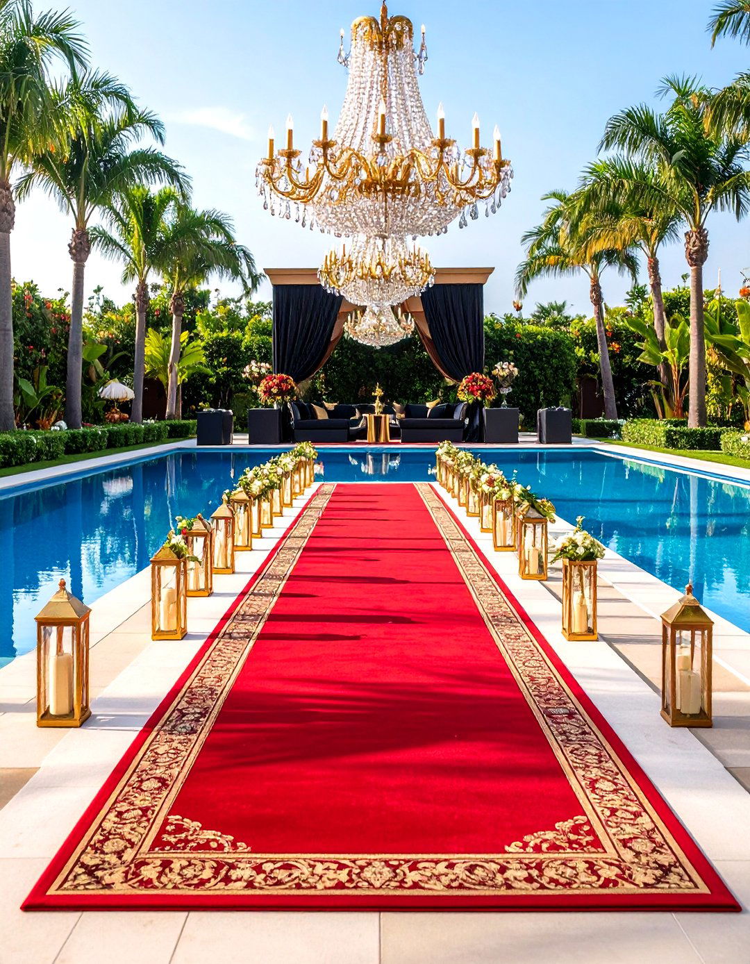 Hollywood Glamour Pool Party Elegance - 20 Pool Party Ideas