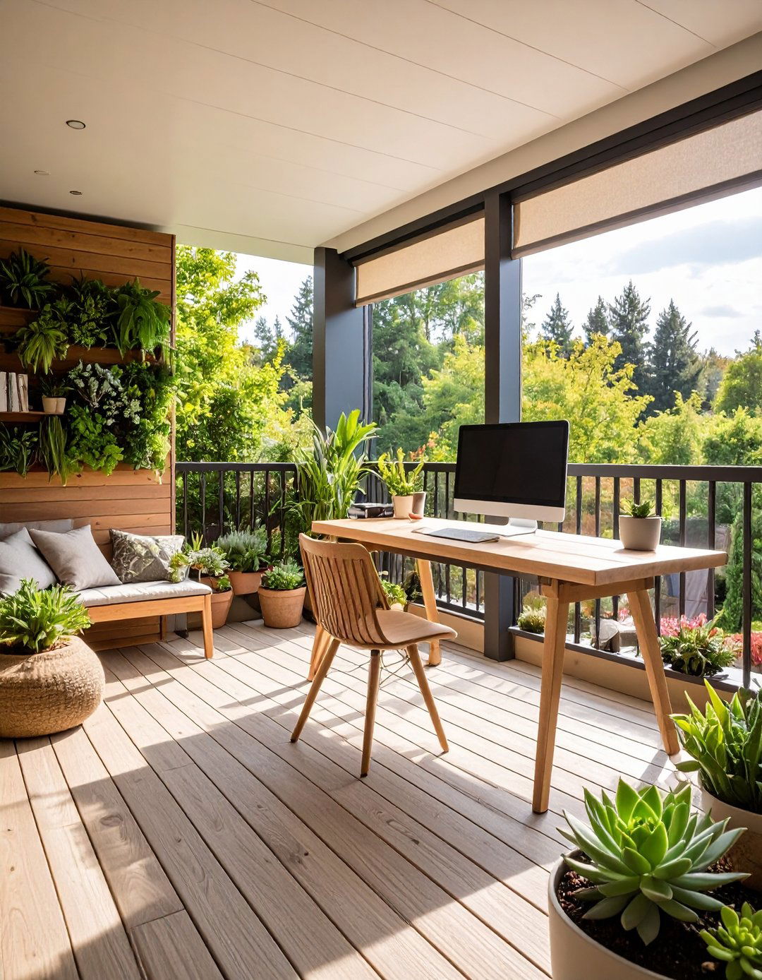 Home Office Porch That Inspires Focus and Fresh Thinking - 20 Enclosed Porch Ideas