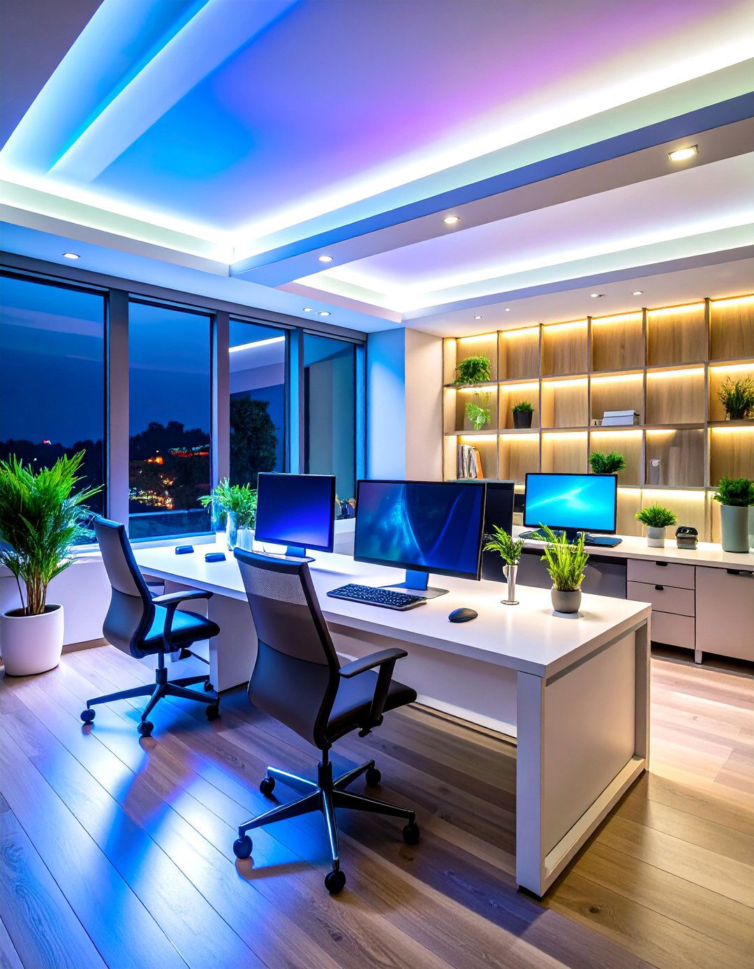 Home Office Productivity Recessed Lighting Environment - 20 Recessed Lighting Ideas