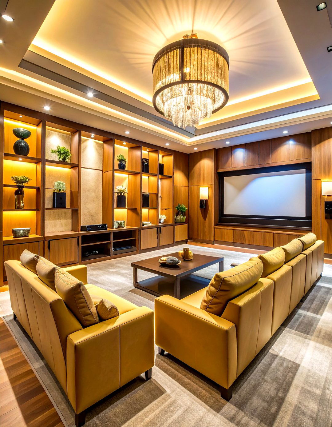 Home Theater Built In Cabinetry Storage - 20 Home Theater Ideas