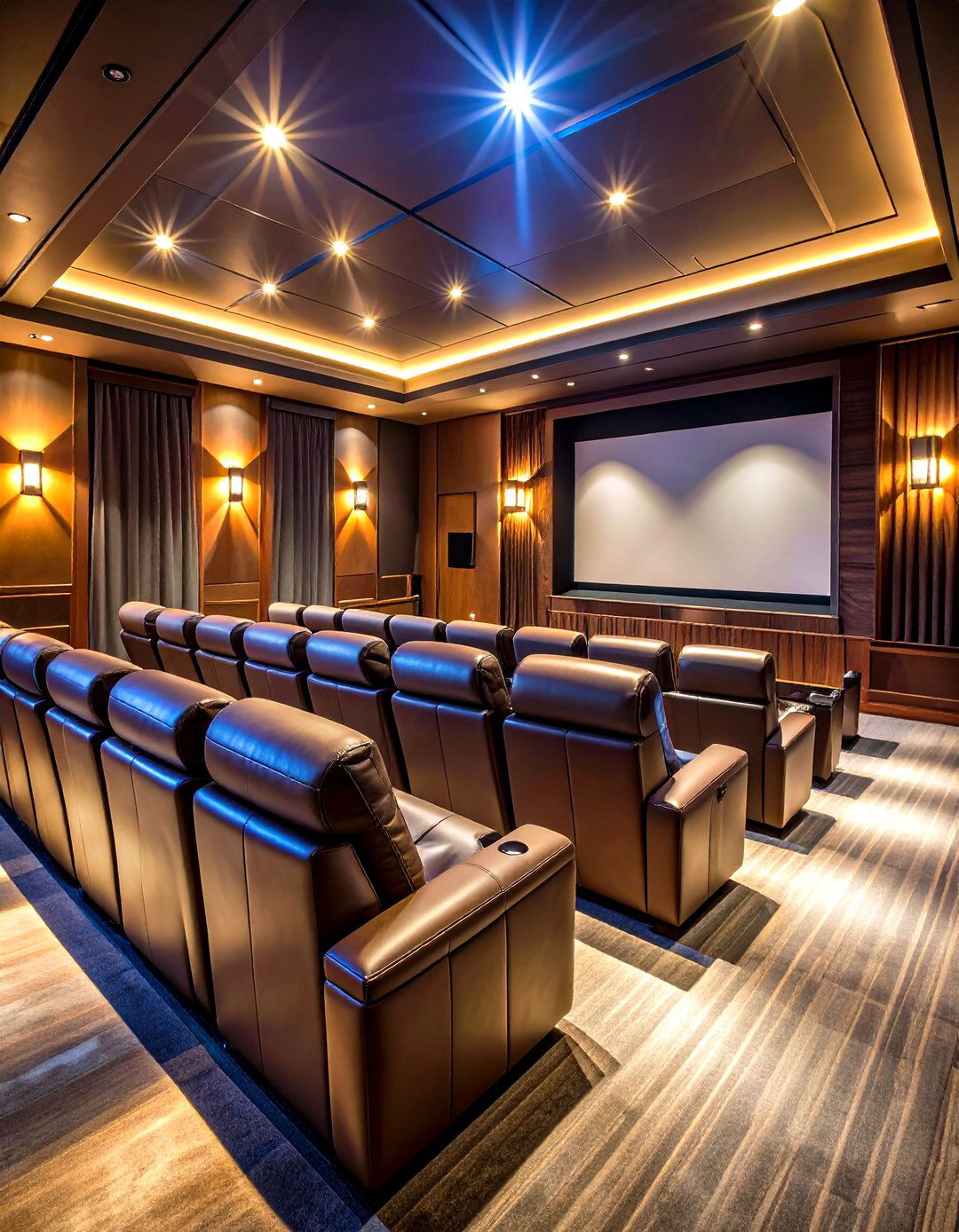 Home Theater Cinema Man Cave - 20 Luxury Man Cave Ideas