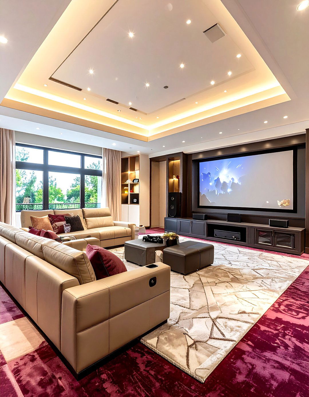 Home Theater Gaming Hybrid Luxury Game Room Ideas - 20 Luxury Game Room Ideas