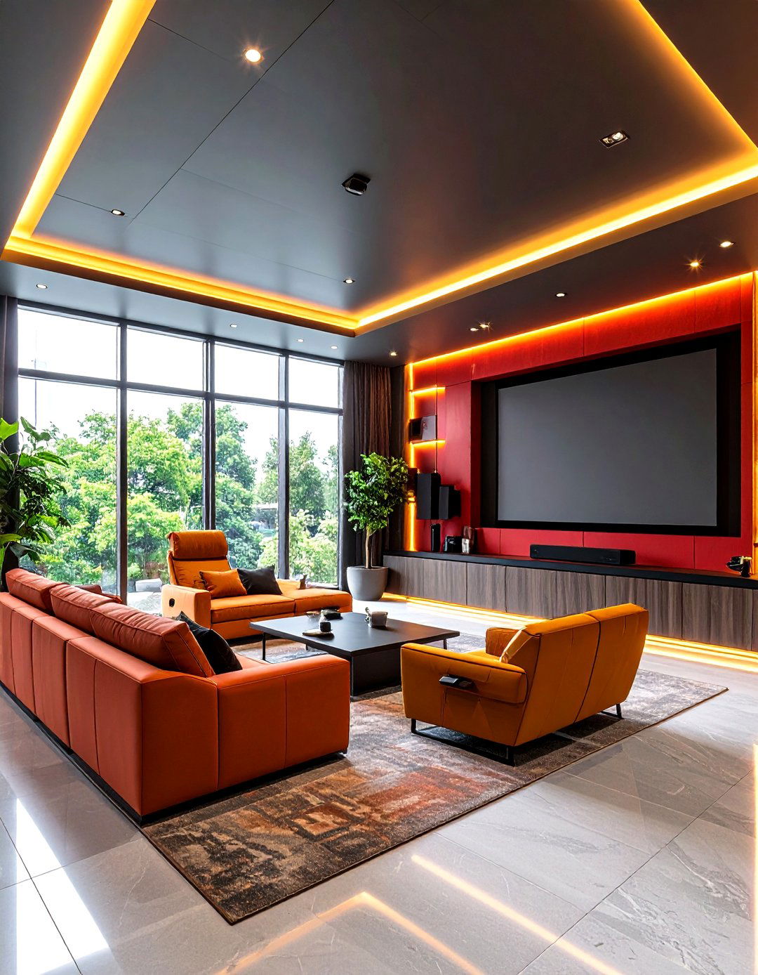 Home Theater Man Cave Office Setup - 20 Man Cave Office Ideas