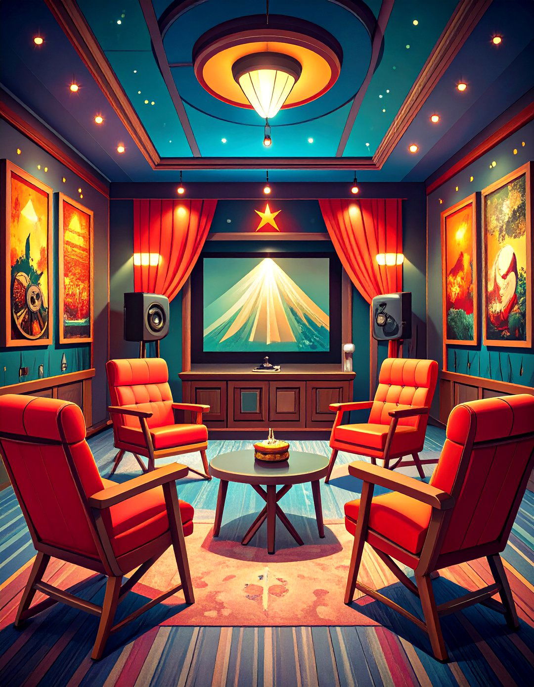 Home Theater Themed Decor and Wall Art - 20 Home Theater Ideas