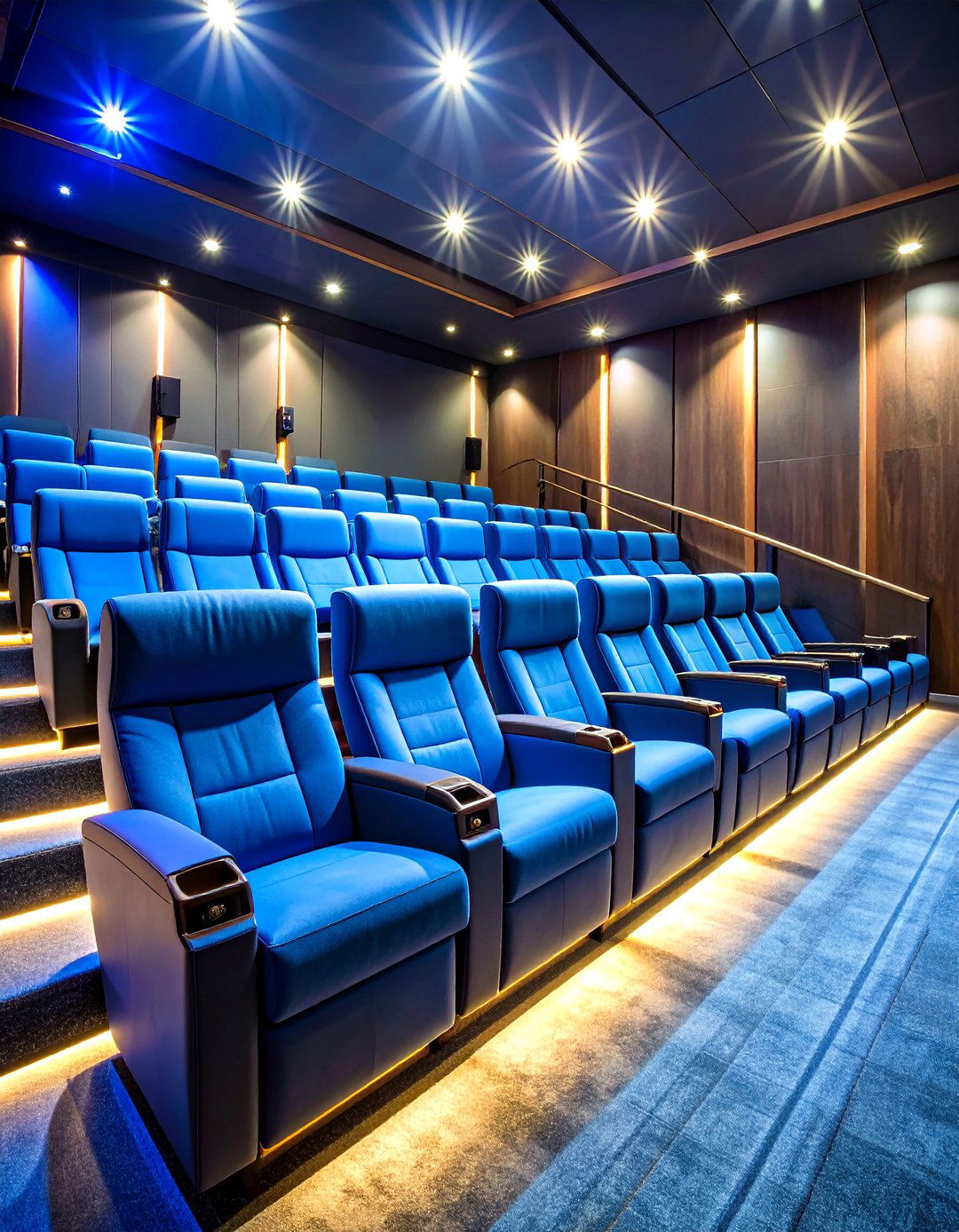 Home Theater Tiered Seating Design - 20 Home Theater Ideas