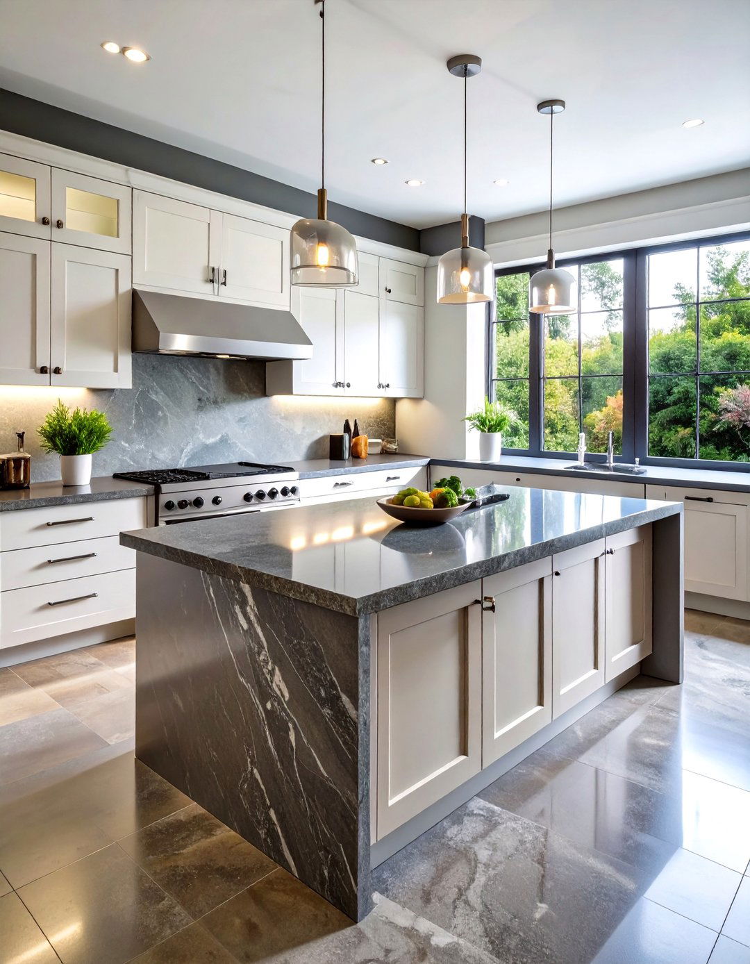 Honed Soapstone Kitchen Countertops - 20 Kitchen Countertop Ideas