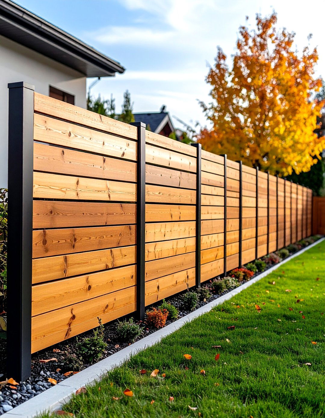 Horizontal Board on Board Fence Design - 20 Board on Board Fence Ideas