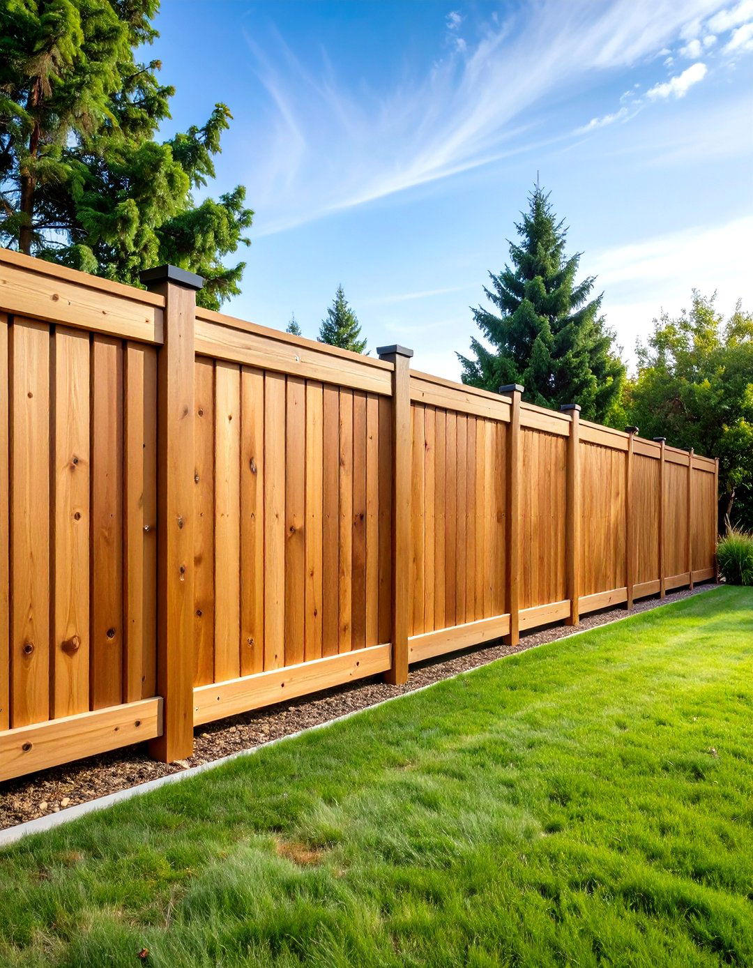 Horizontal Cedar Fence Contemporary Design - 20 Cedar Fence Ideas