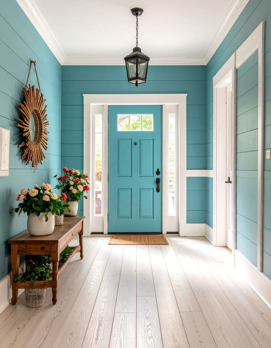 Horizontal Planked Wainscoting - 20 Wainscoting Entryway Ideas