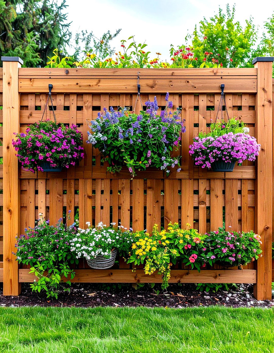 Horizontal Slat Garden Screening Breeze - 20 Garden Screening Ideas