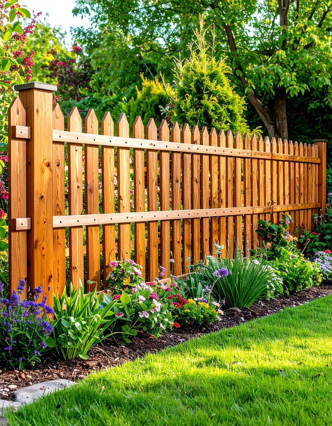 Horizontal Woven Wood Fence for Artistic Appeal - 20 Horizontal Fence Ideas
