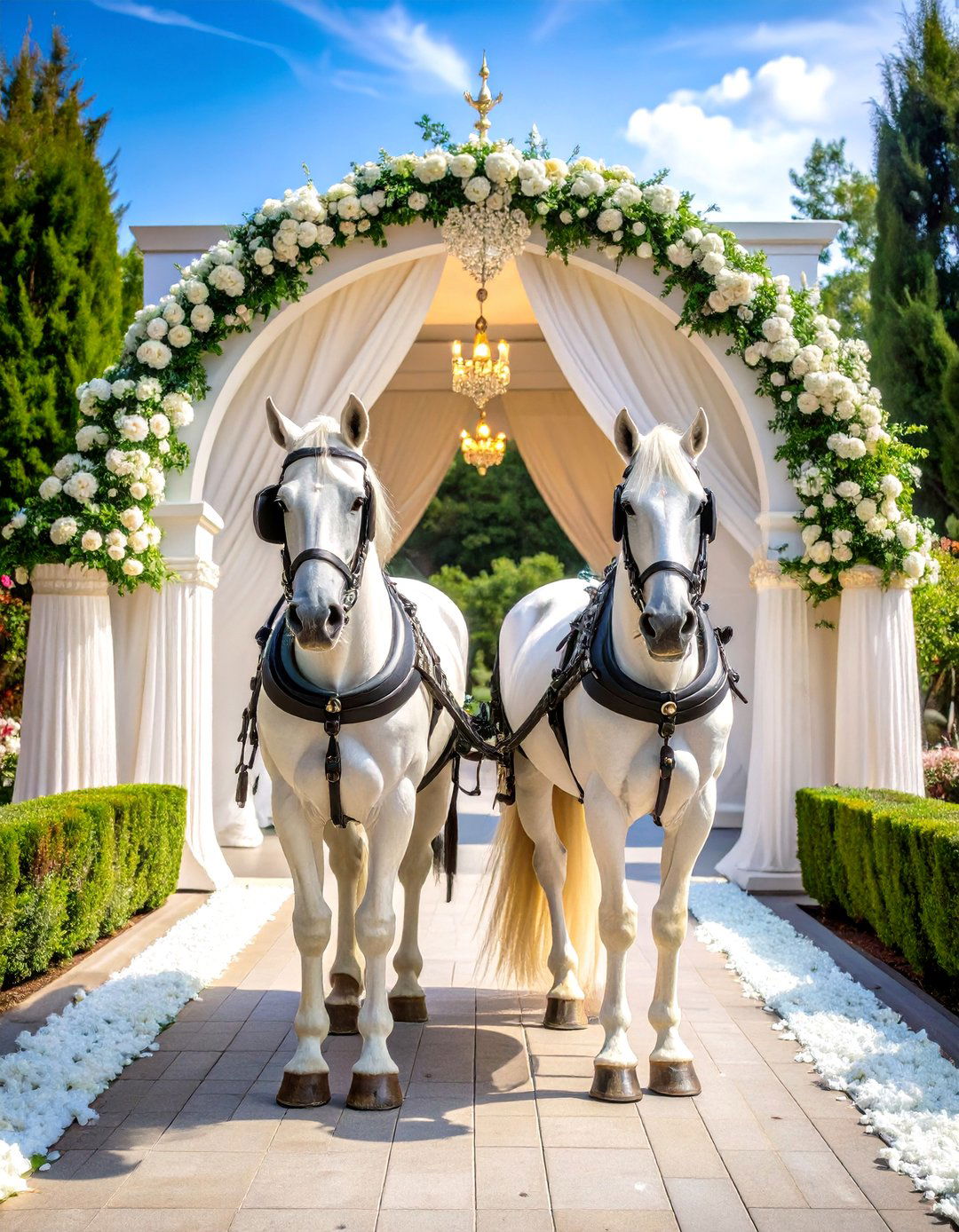 Horse Drawn Carriage Arrival for Regal Romance - 20 Fairytale Wedding Ideas