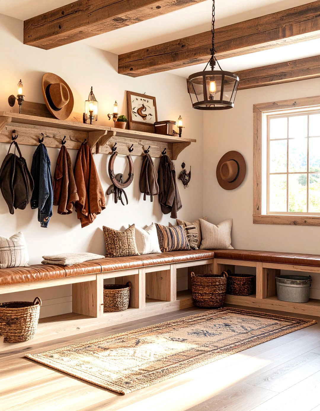 Horseshoe Western Decor Mudroom Design - 20 Western Decor Ideas