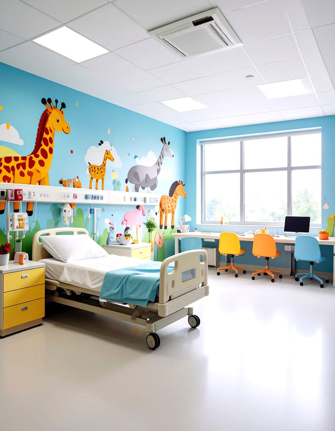 Hospital Healthcare Interactive Mural - 20 Interactive Murals