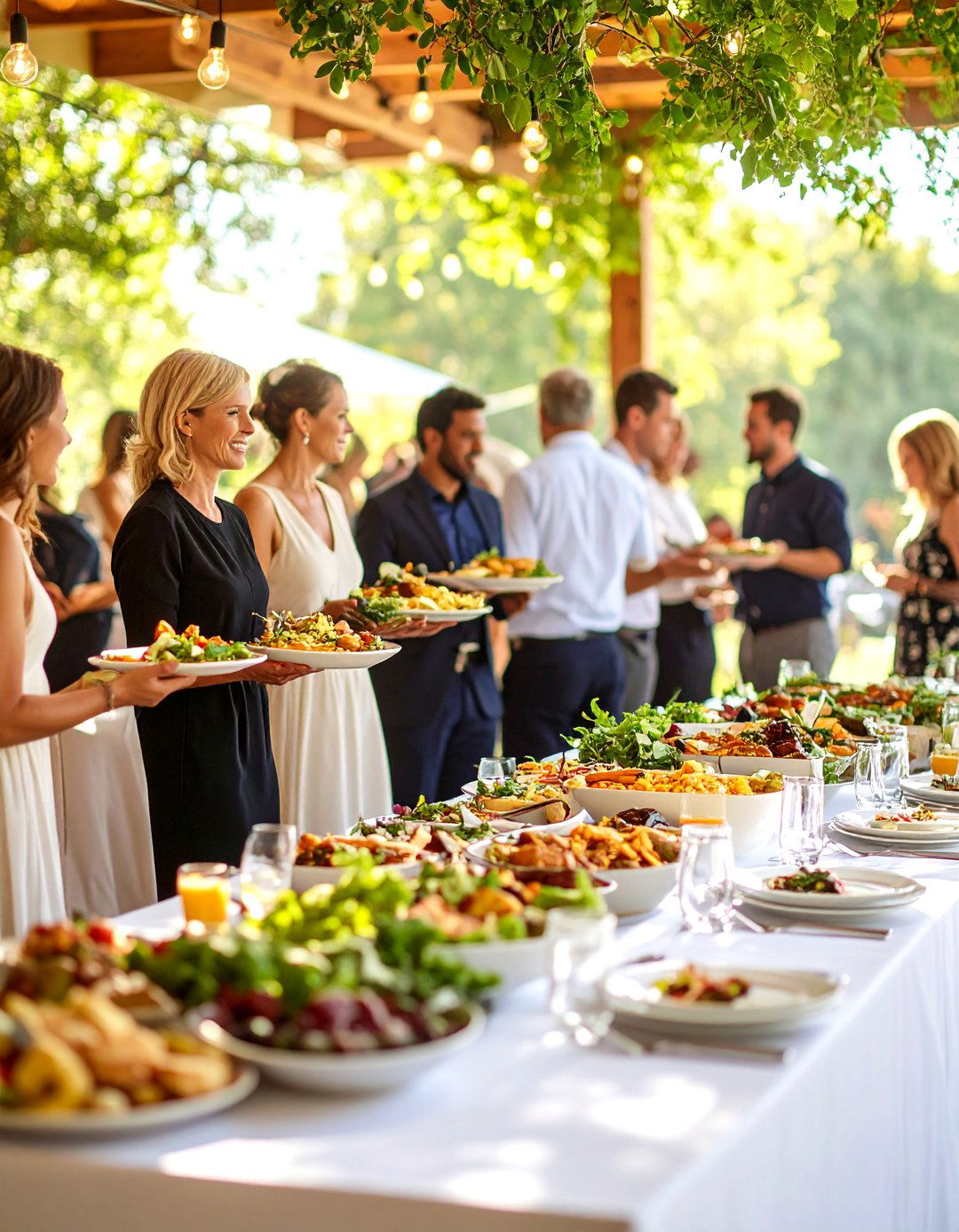 Host a Potluck Style Reception - 20 Small Wedding Ideas