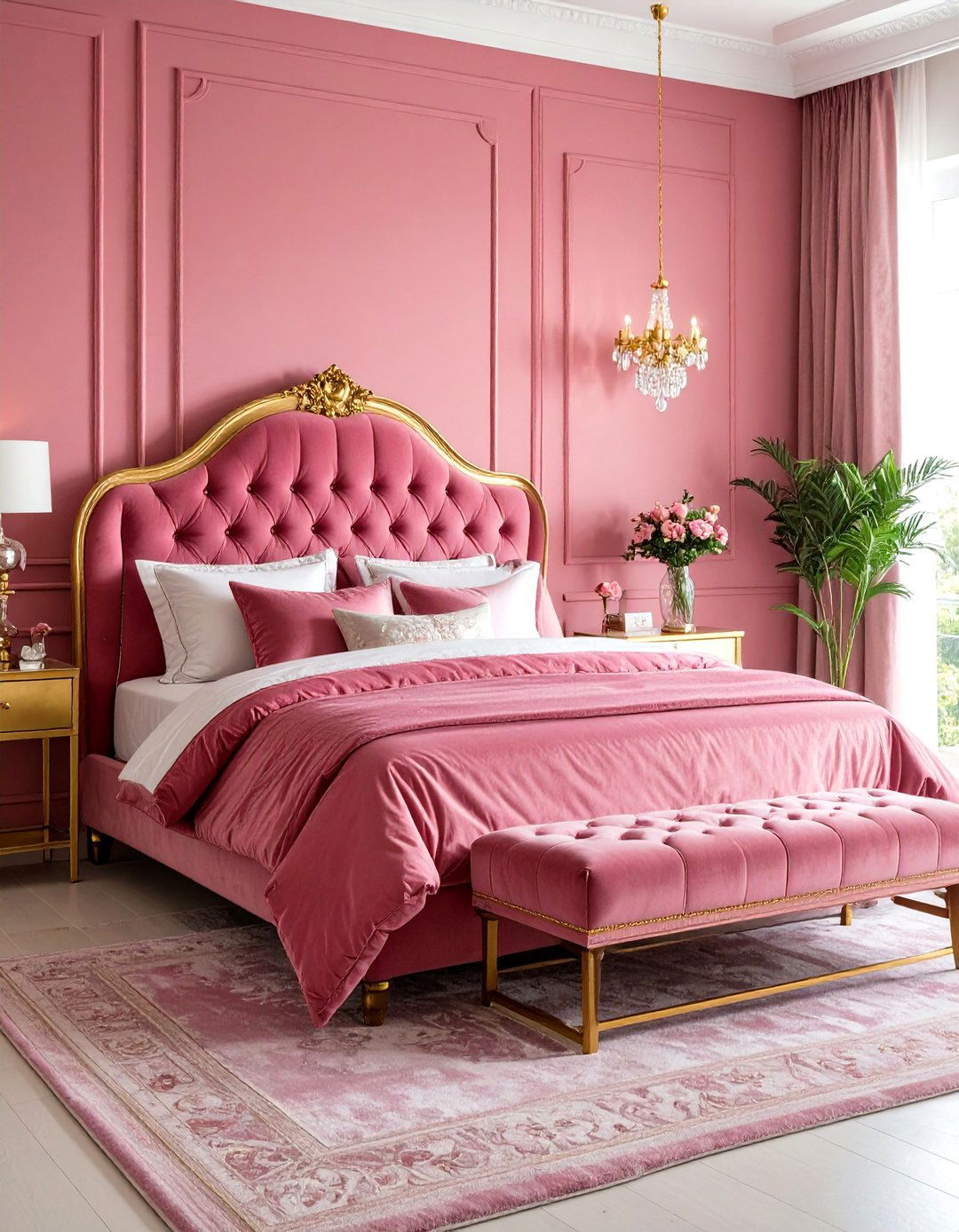 Hot Pink Bedroom Glamorous Theme - 20 Hot Pink Bedroom Ideas