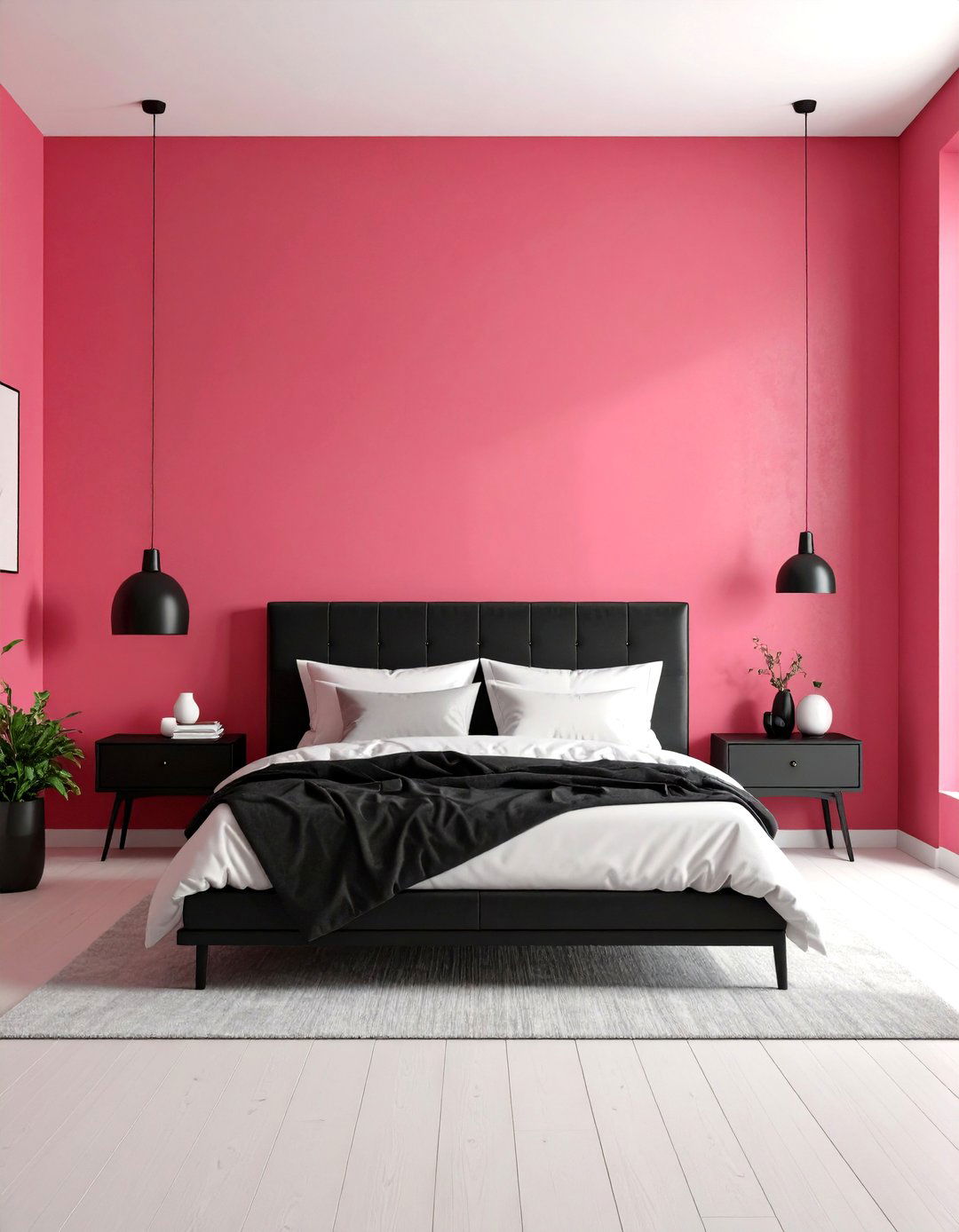 Hot Pink Bedroom Modern Minimalist Style - 20 Hot Pink Bedroom Ideas