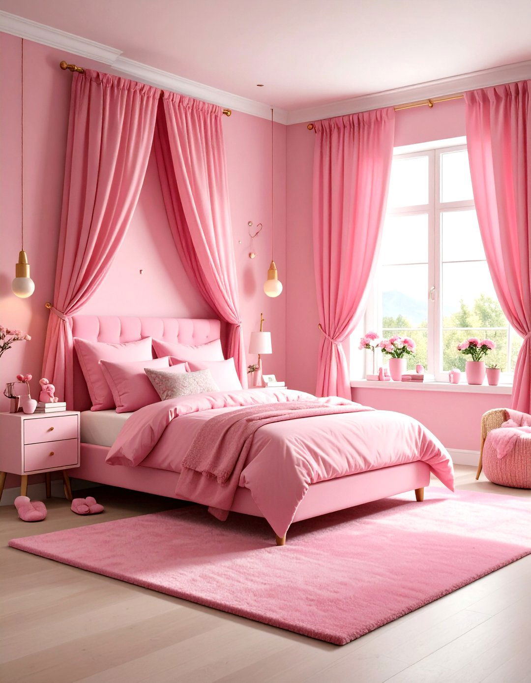 Hot Pink Bedroom Teen Space - 20 Hot Pink Bedroom Ideas