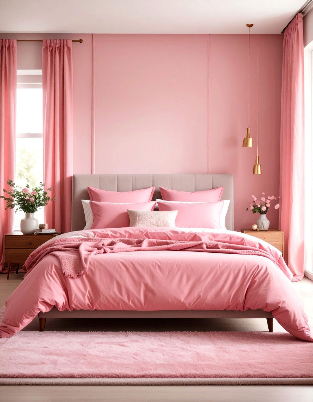Hot Pink Bedroom Textiles and Fabrics - 20 Hot Pink Bedroom Ideas