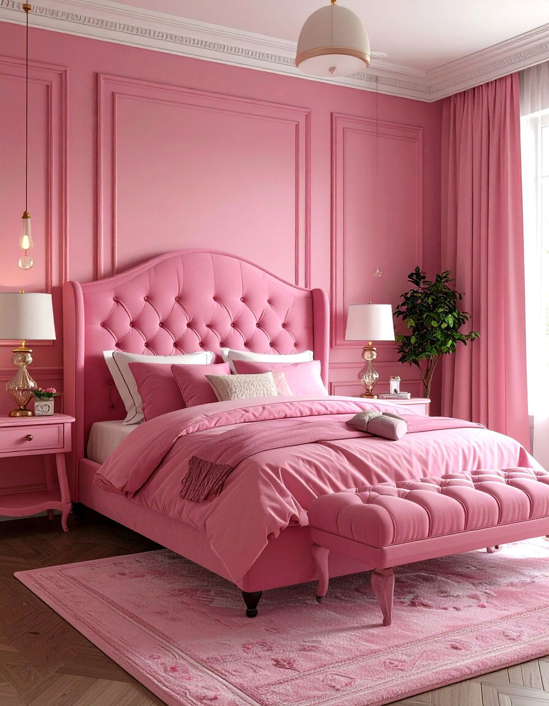 Hot Pink Bedroom Vintage Style - 20 Hot Pink Bedroom Ideas
