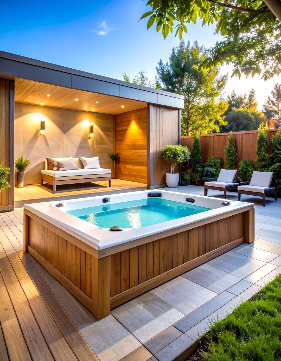 Hot Tub Accessory Storage Furniture - 20 Hot Tub Decor Ideas