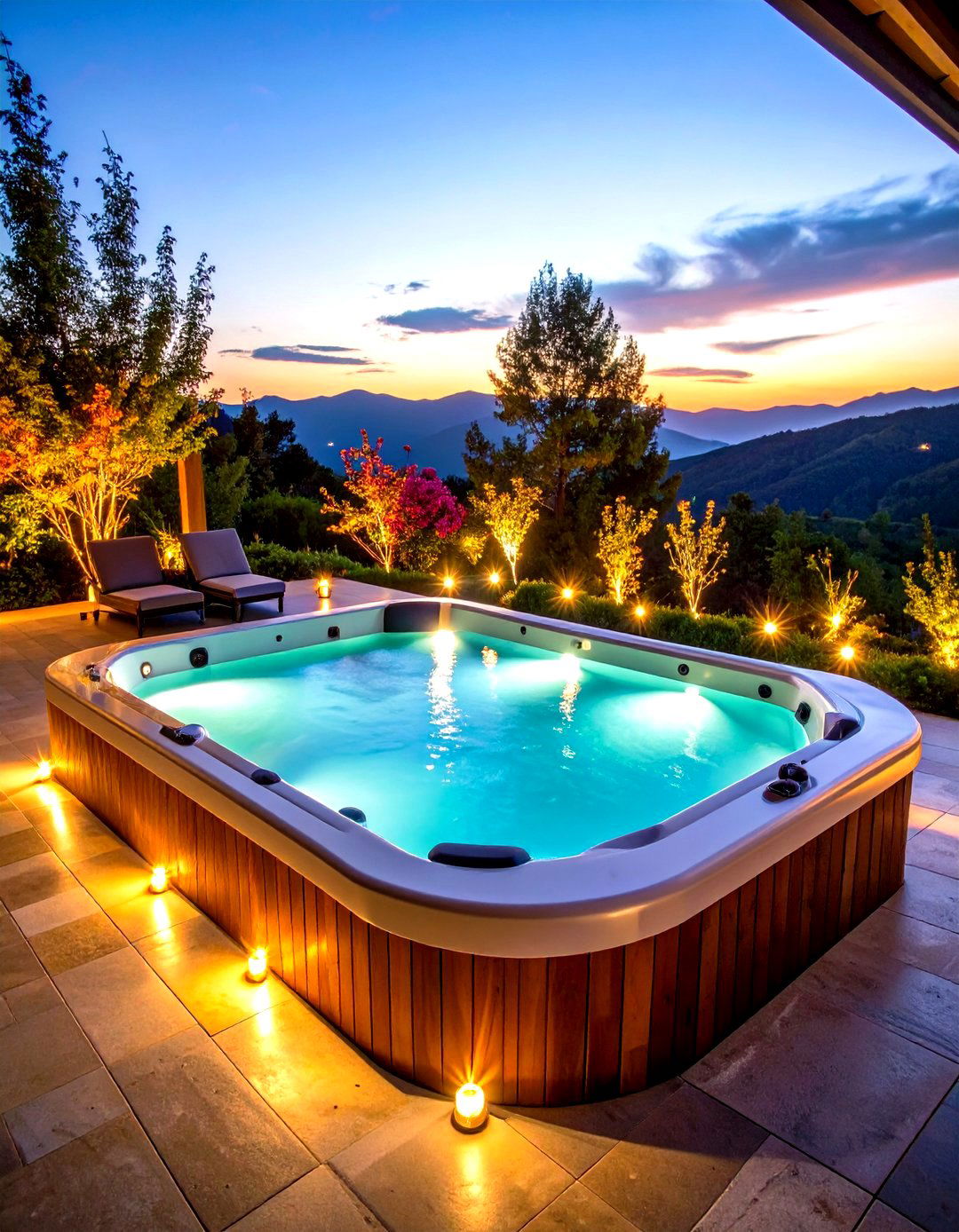 Hot Tub Floating LED Lighting Systems - 20 Hot Tub Decor Ideas