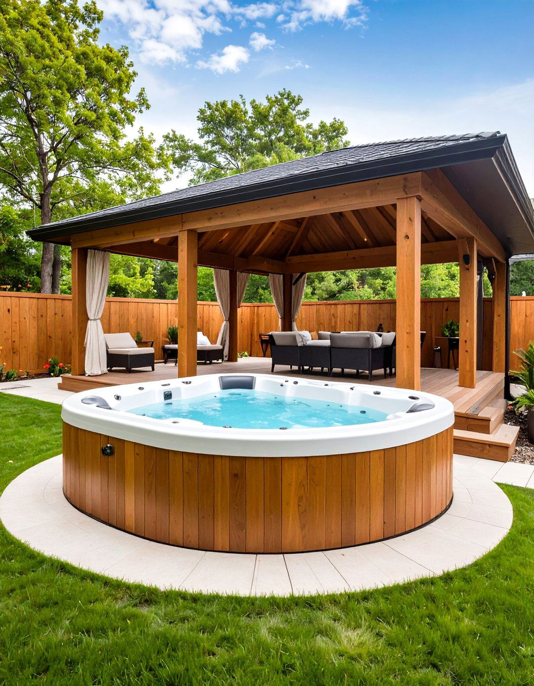 Hot Tub Outdoor Pavilion - 20 Outdoor Pavilion Ideas