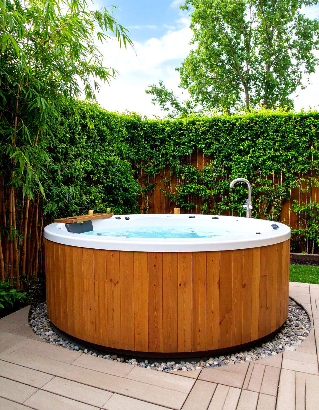 Hot Tub Privacy Hedge Design - 20 Hot Tub Landscaping Ideas