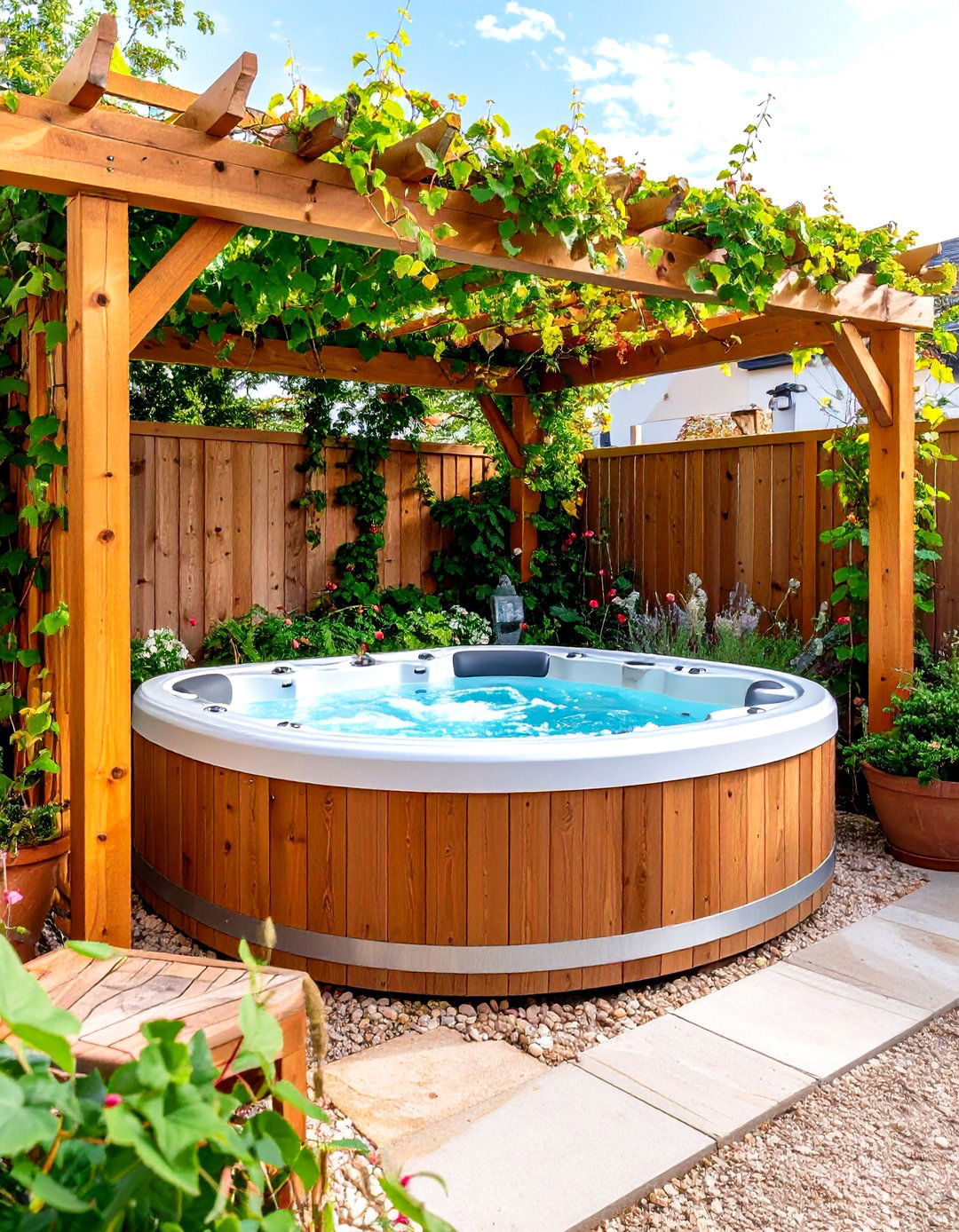 Hot Tub Trellis Privacy Landscaping - 20 Hot Tub Landscaping Ideas