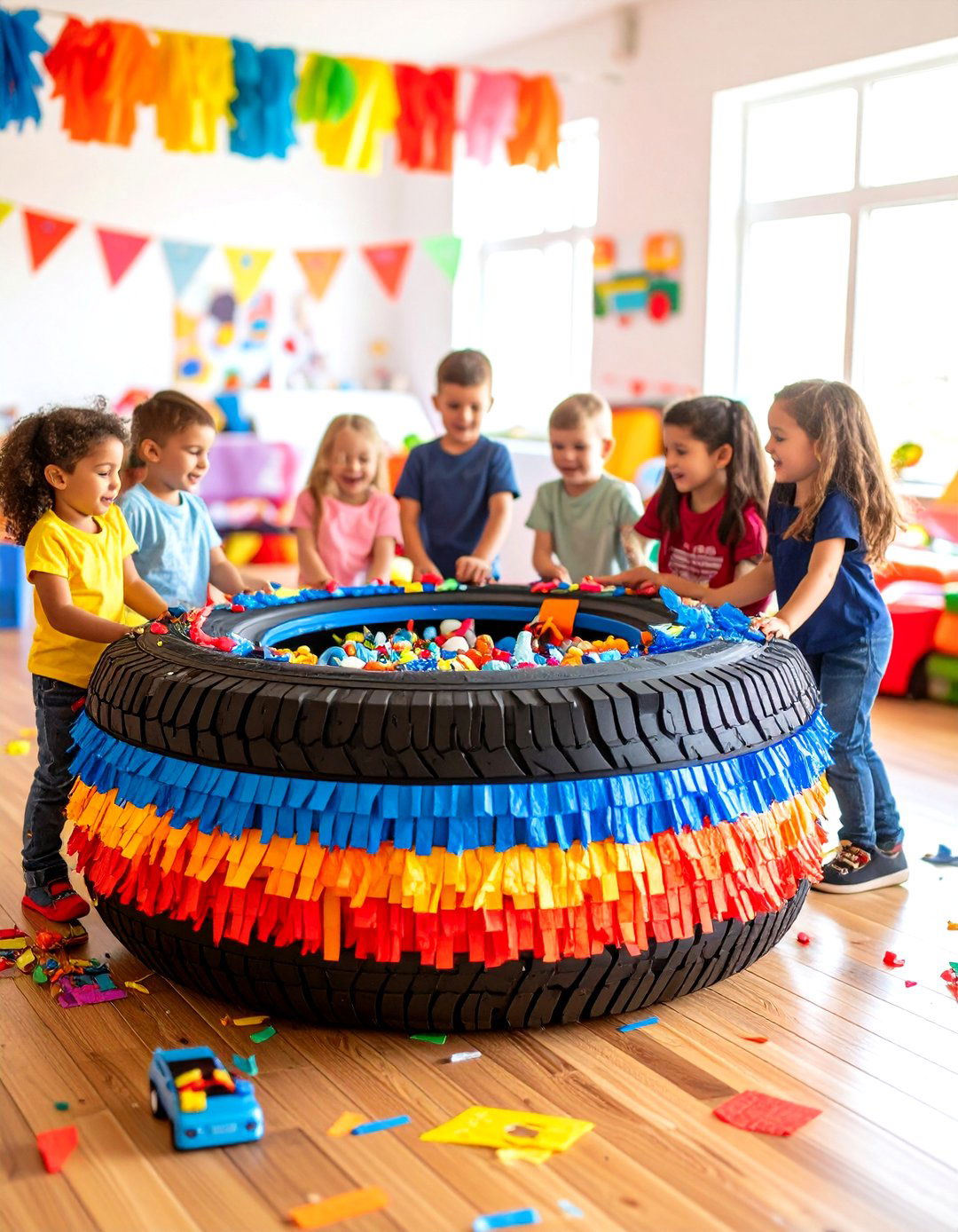 Hot Wheels Pinata and Entertainment - 20 Hot Wheels Birthday Party Ideas