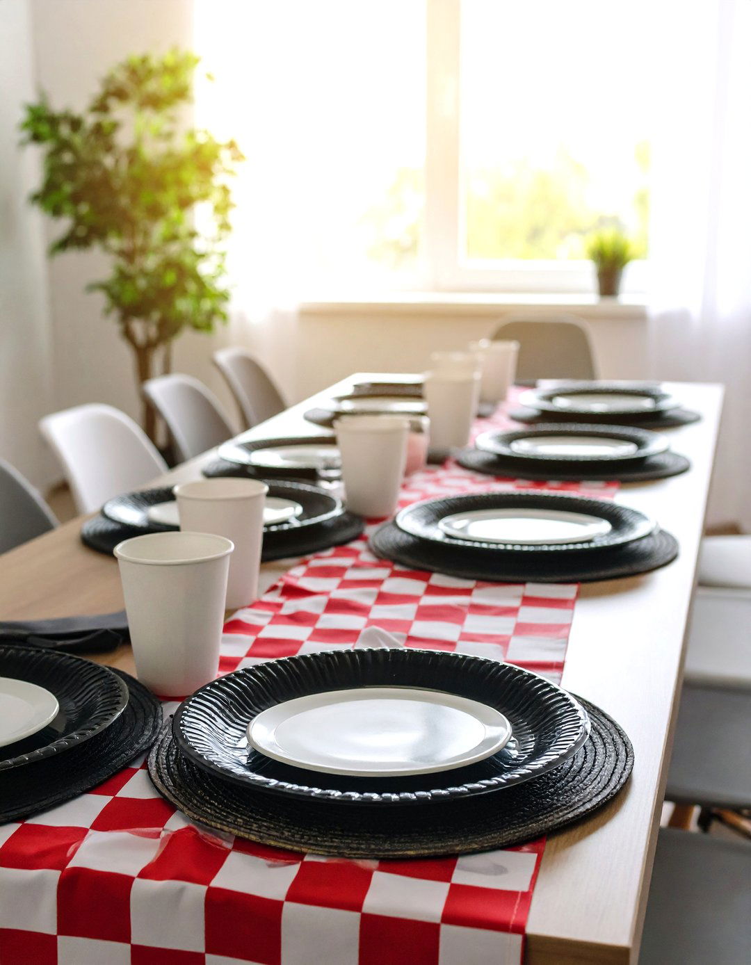 Hot Wheels Themed Tableware and Setup - 20 Hot Wheels Birthday Party Ideas