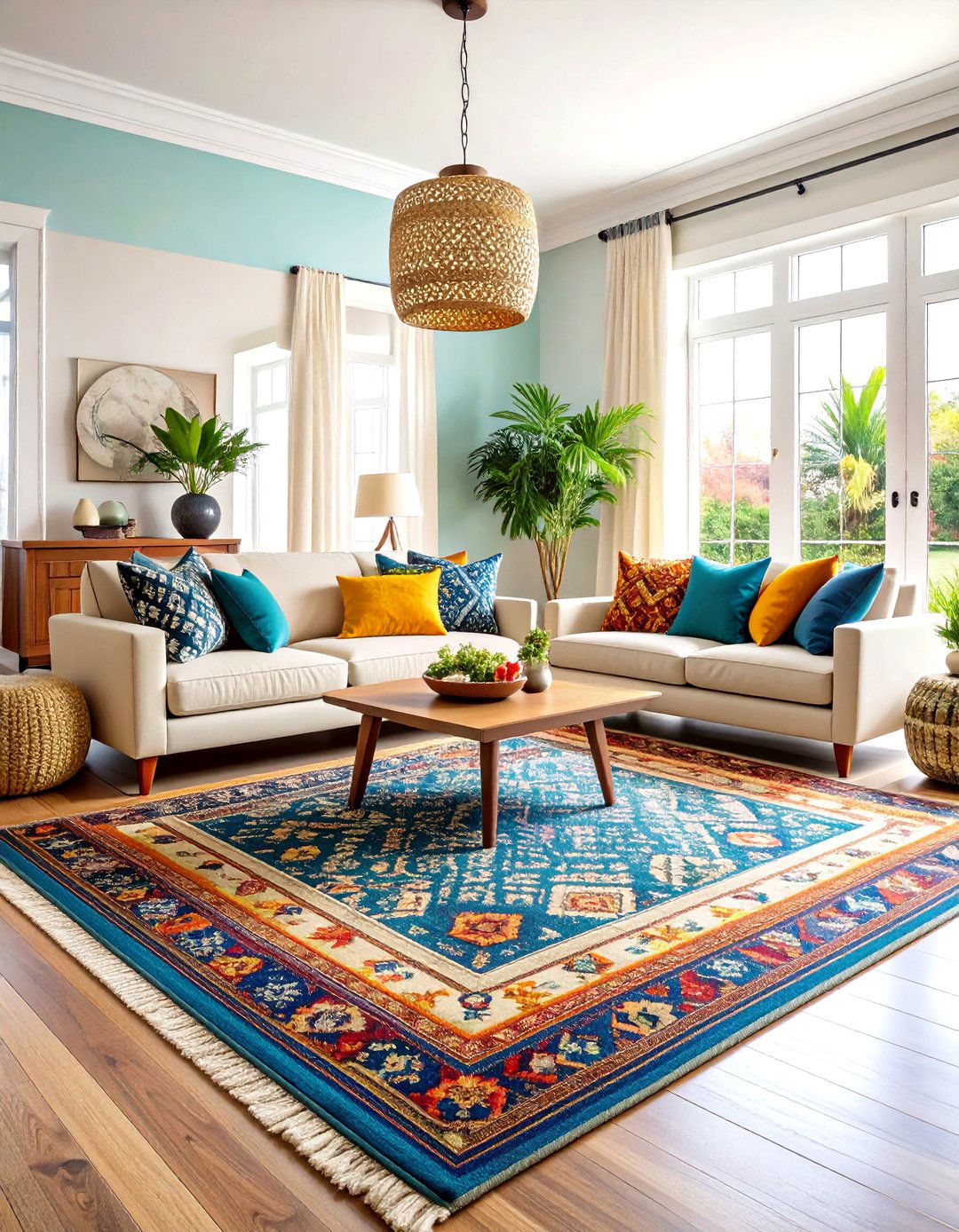 House Decor Area Rug Layering Techniques - 20 House Decor Ideas